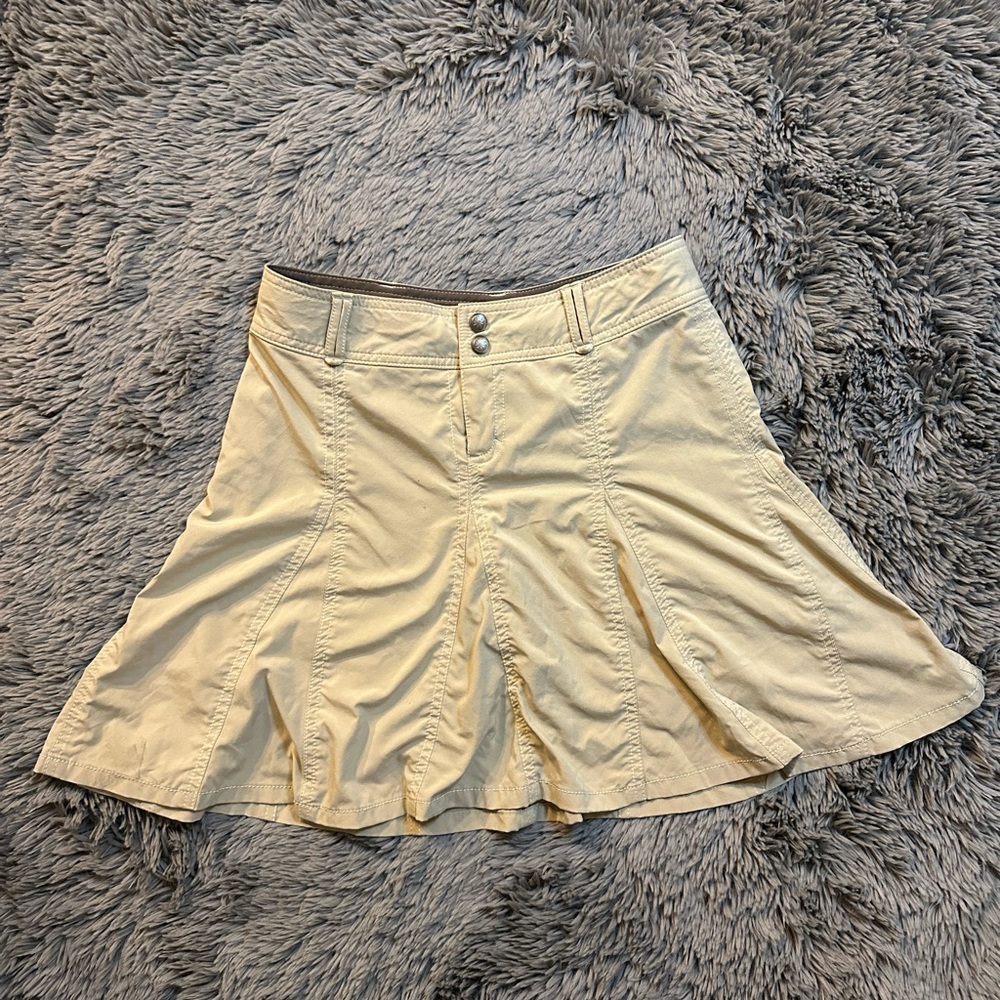 Athleta Whatever Skort Pleated Skirt Khaki size 2